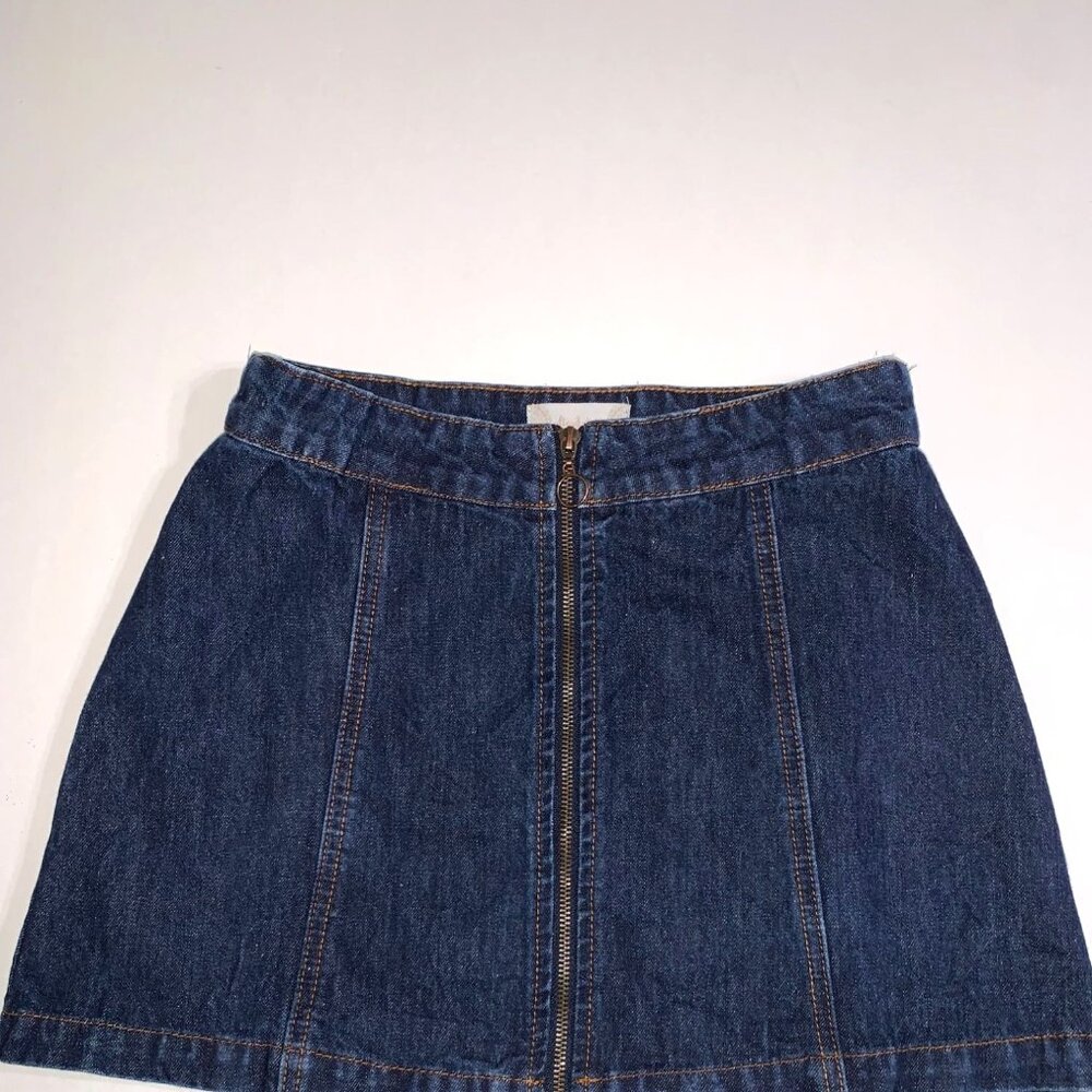 Altar'd State Women's Zip Front Jean Skirt Size Small